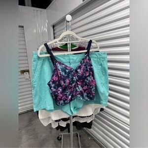 Torrid | Bralette and Cheeky Panty in Multi Color Pink and Purple | size 3